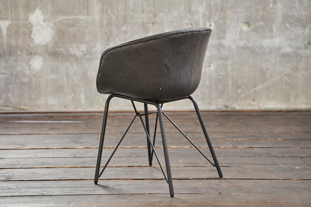 ECKSOFA YORK Sonoma Trüffel Dekor Leder - Dunkelbraun/Silberfarben, Leder (284/180cm) - KAWOLA