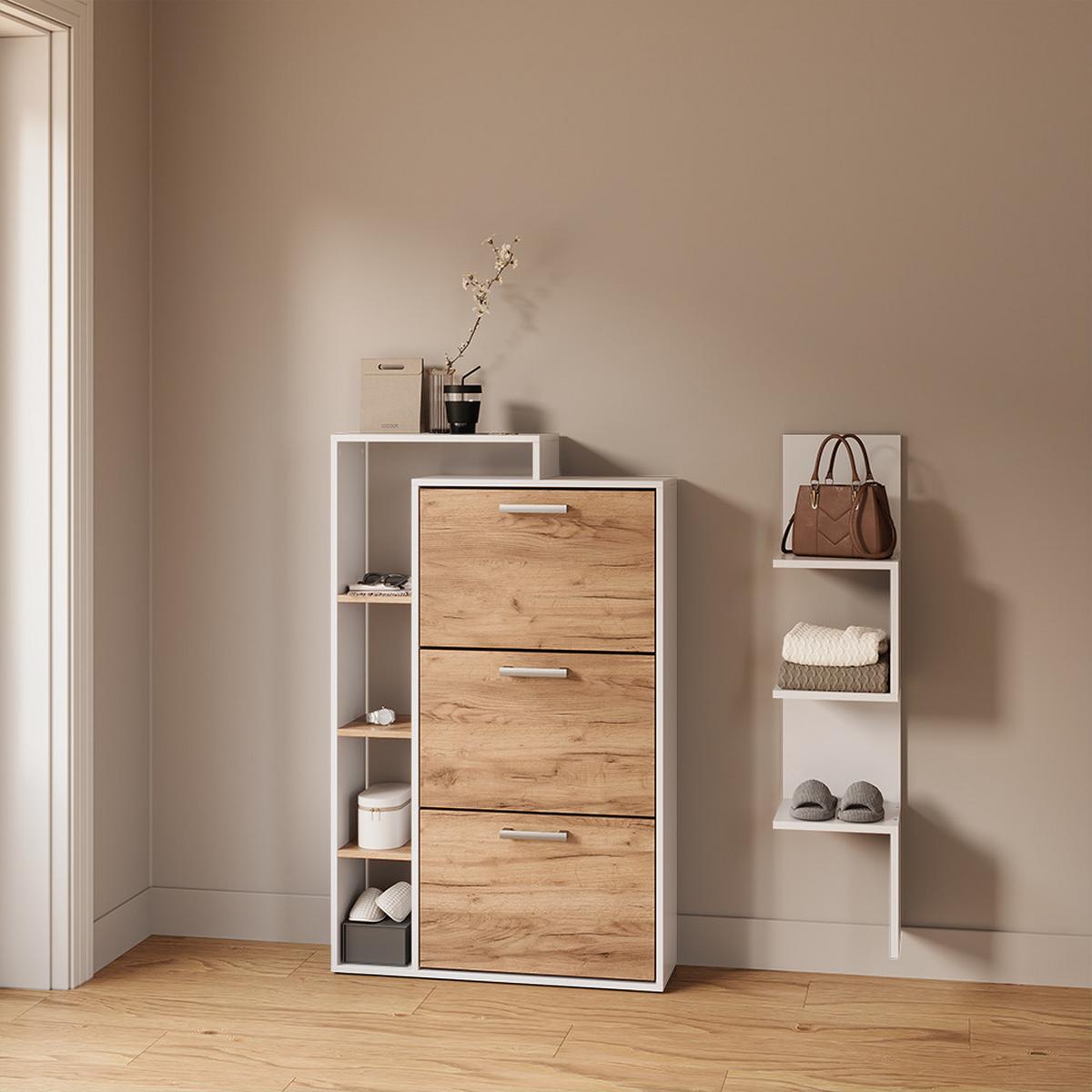 ECKREGAL Vesuvio Weiß 28 x 116.4 cm - Weiß, Holzwerkstoff (28/116.4/28cm) - Livinity®