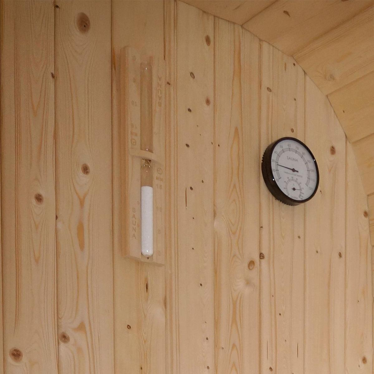 FASSSAUNA Fjora L 9 kW Saunaofen (6 Personen) - Naturfarben, Holz (228/225/180cm) - Artsauna