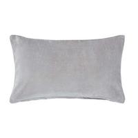 KISSENHÜLLE Baumwollsamt grau 30/50 cm - Hellgrau, Textil (30/50cm) - Homescapes