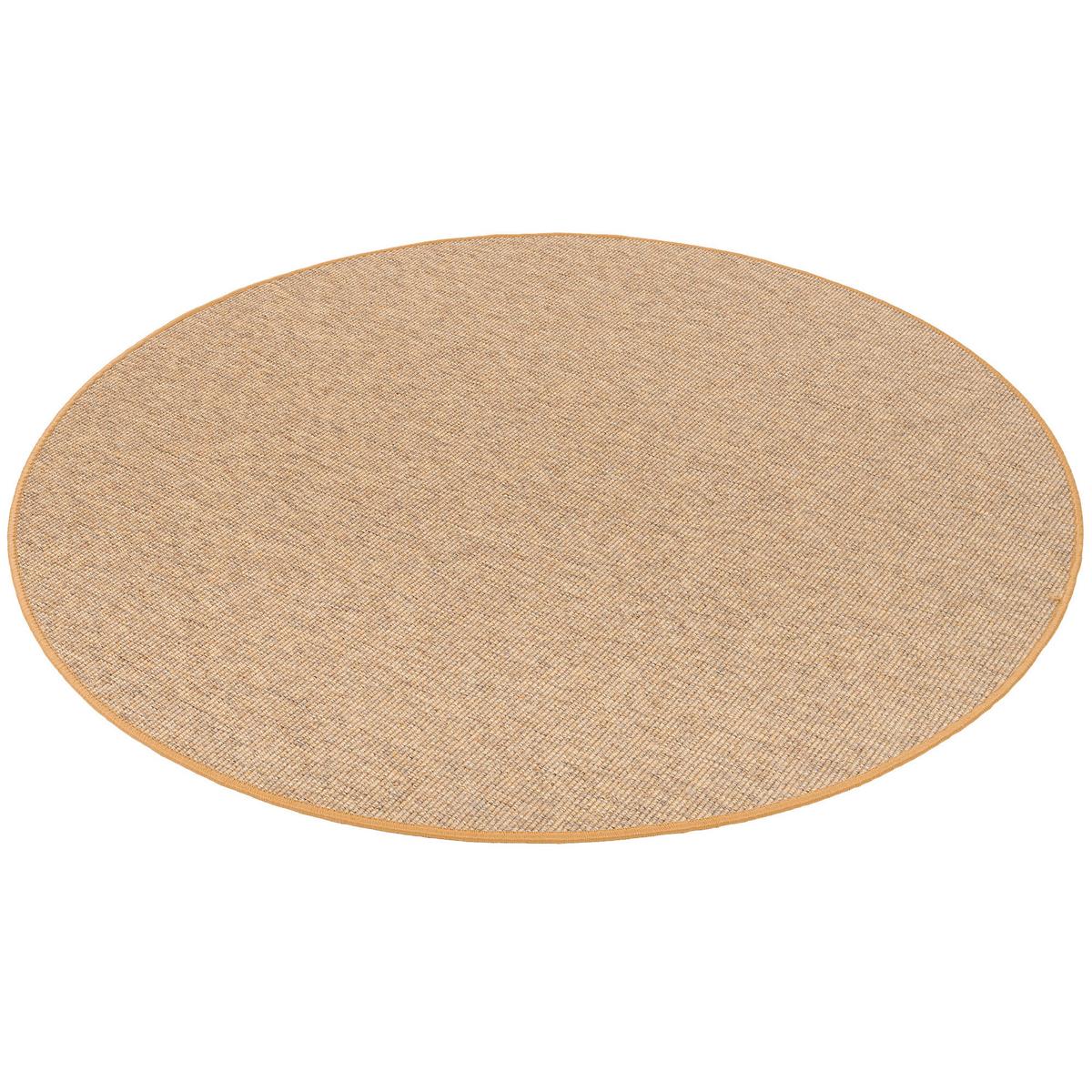 NATUR SISAL-OPTIK TEPPICH TAFF RUND - Nussbaumfarben, Textil (200/200cm) - Snapstyle