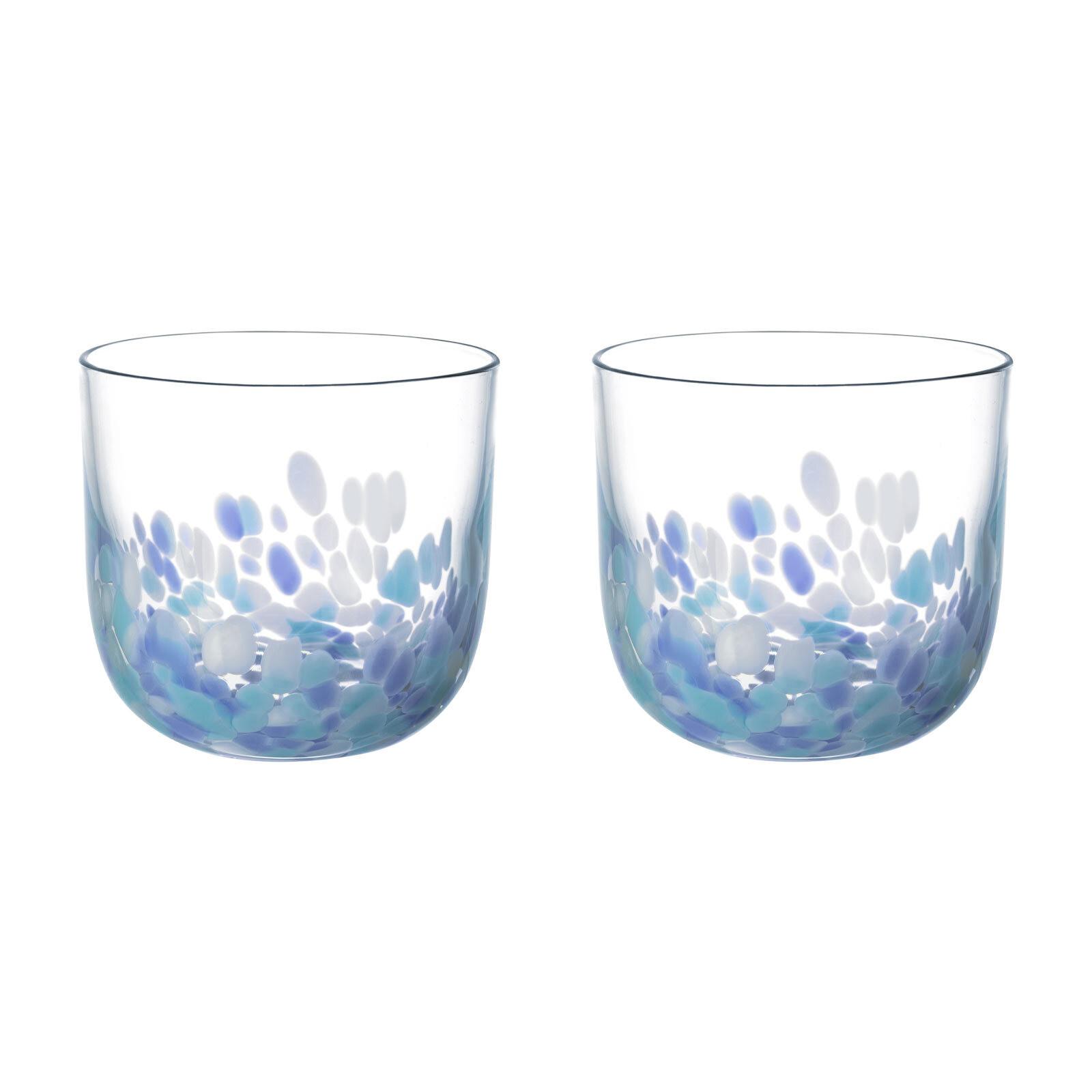 WASSERGLAS Like Confetti blau 200 ml 2er Set - Blau, Glas (0.2L) - like.Villeroy & Boch