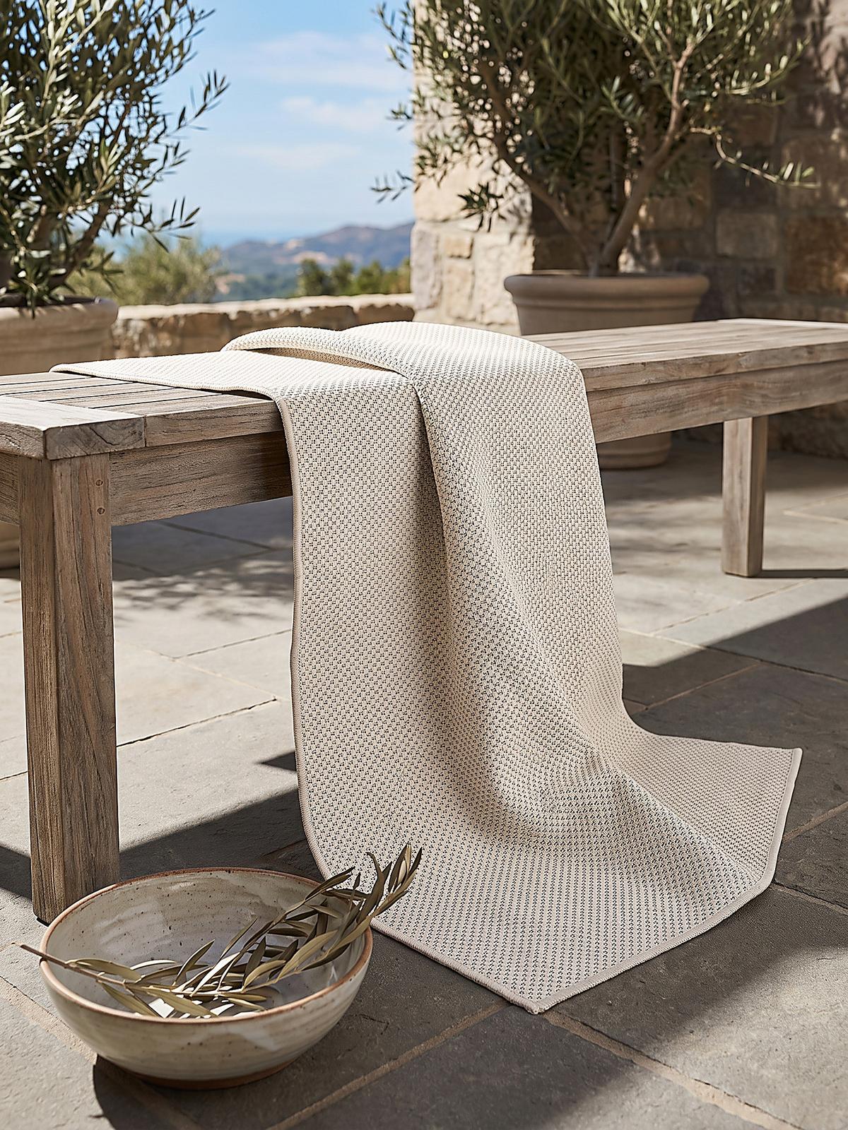 FLACHWEBTEPPICH Uni BORNO Polypropylen Creme 120 x 170 cm - Beige, Textil (120/170cm) - KADIMA DESIGN