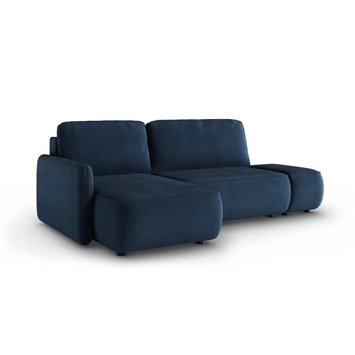 ECKSOFA Alessio 3 Sitzplätze Dunkelblau - Blau, Holz (229/148cm) - Petits-meubles