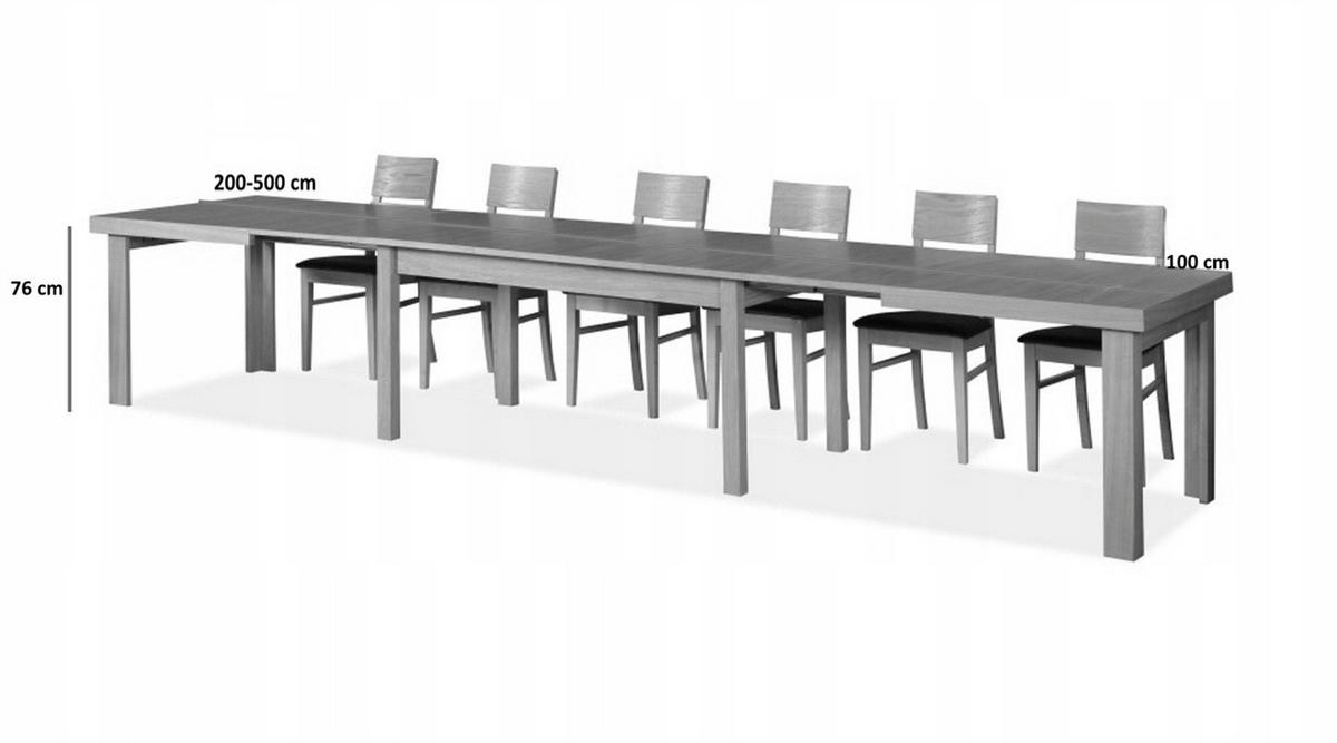 ESSTISCH INFINITO Ausziehbar 200 - 500 / 100 x 76 cm - Eichefarben, Holz (200/100/76cm) - MASSENO