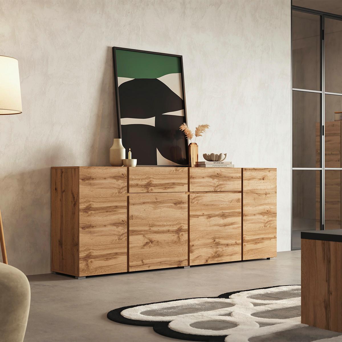 SIDEBOARD Maxis Holz - Braun, Holzwerkstoff (195/78/40cm) - Petits-meubles