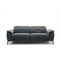 SOFA AVENA 3-Sitzer, dunkelgrau - Dunkelgrau, Holzwerkstoff/Textil (204/80/108cm) - Wozimo