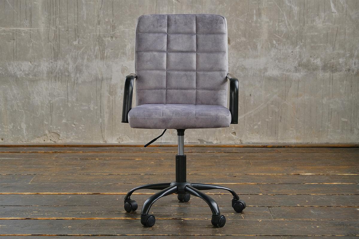 BÜROSTUHL MERLE Silber Velvet - Silberfarben, Textil (52/86/52cm) - KAWOLA