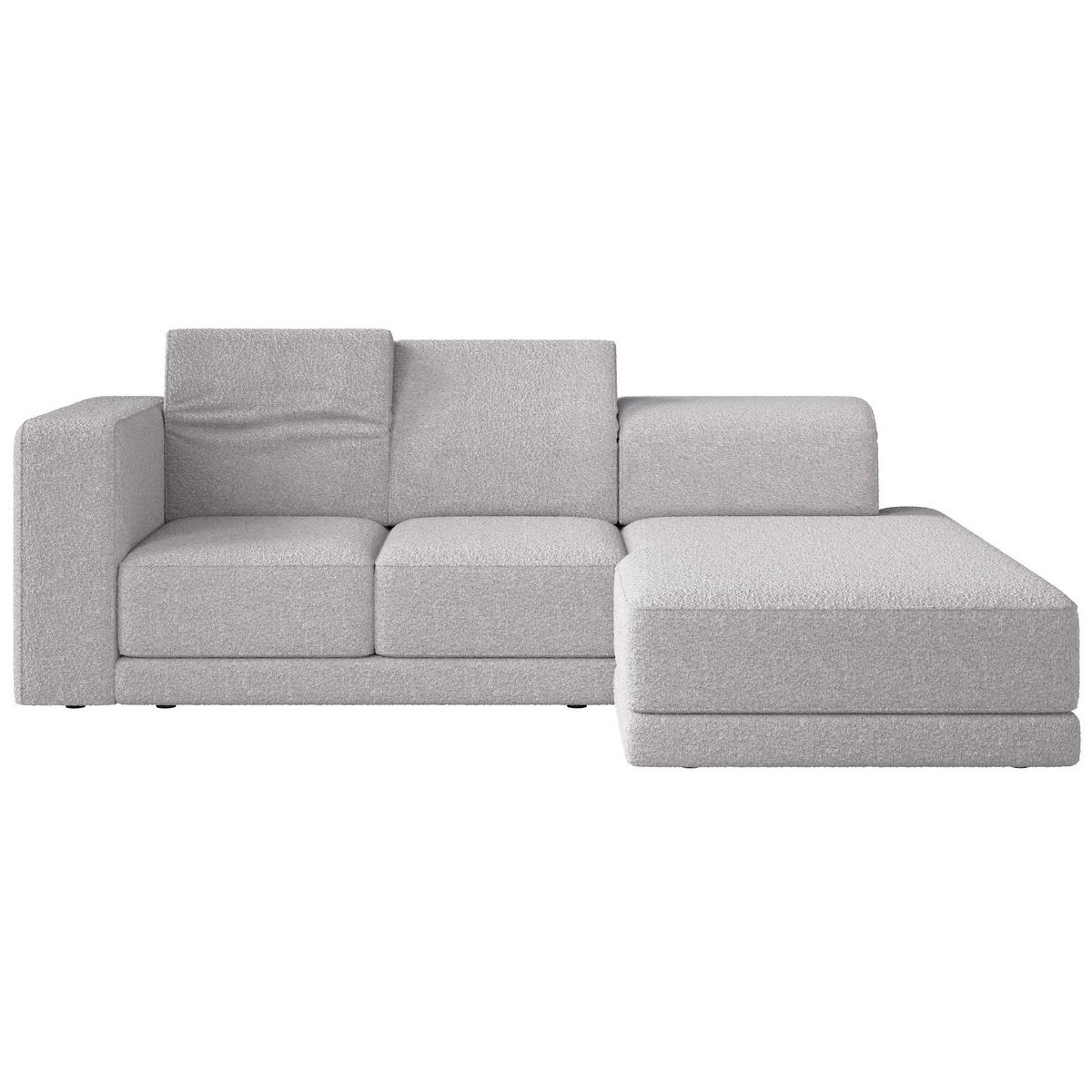 ECKSOFA Novals L-Form, 4-Sitzer, rechts 278 cm - Hellgrau/Schwarz, Holz/Kunststoff (168/278cm) - Selsey
