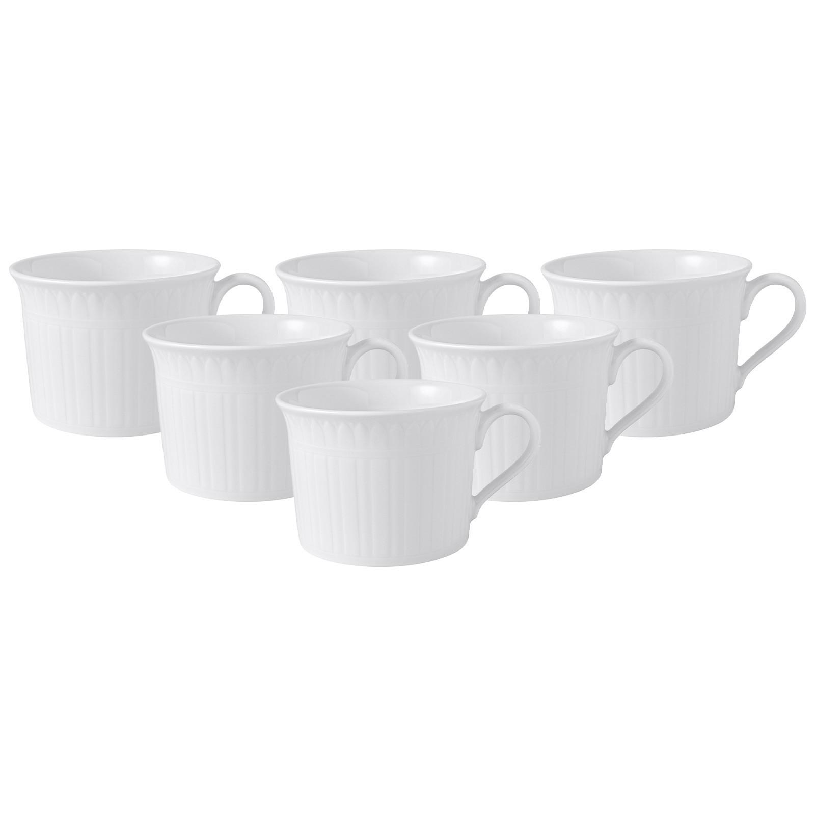 CAPPUCCINOTASSE Cellini weiß 270 ml 6er Set - Weiß, Keramik (0.27L) - Villeroy & Boch