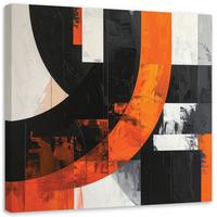 LEINWANDBILD 3D und geometrisch 30x30cm - Orange, Textil (30/30cm) - Feeby