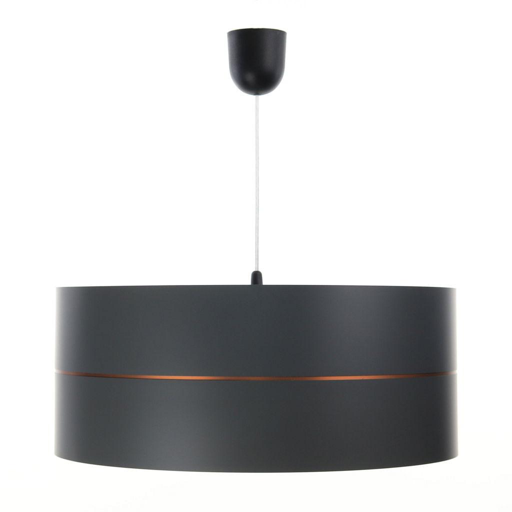 HÄNGELEUCHTE Grau 30/21 cm - Grau/Kupferfarben, Kunststoff (30/0.45/21cm) - ONZENO