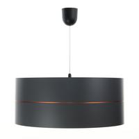 HÄNGELEUCHTE Grau 30/21 cm - Grau/Kupferfarben, Kunststoff (30/0.45/21cm) - ONZENO