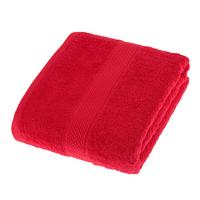 DUSCHTUCH Essential rot 70/130 cm - Rot, Textil (70/130cm) - Homescapes