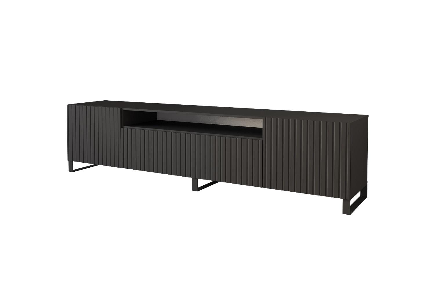 LOWBOARD KITO-S 200x53x41 cm - Schwarz - Schwarz, Holzwerkstoff (200/53/41cm) - ALTDECOR