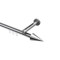 GARDINENSTANGE INNENLAUF Siteno Savio 520 cm (geteilt in 4 x 130 cm), 1-läufig, 20 mm Ø Chrom - Chromfarben, Metall (520cm) - INTERDECO