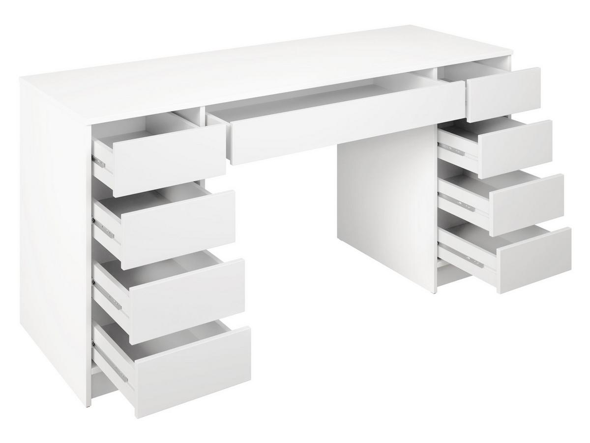 SCHREIBTISCH Ada Bis - Weiß, Holzwerkstoff (154/55/76cm) - MIRJAN24