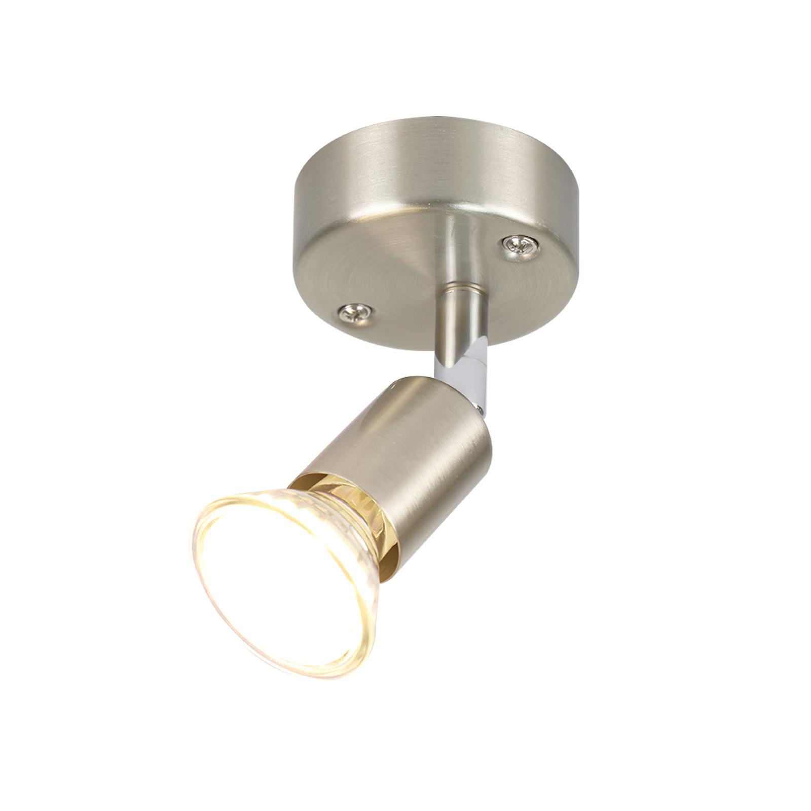 DECKENSTRAHLER Brenthar 10/7/14 cm - Silberfarben, Metall (14/10/7cm) - ZMH