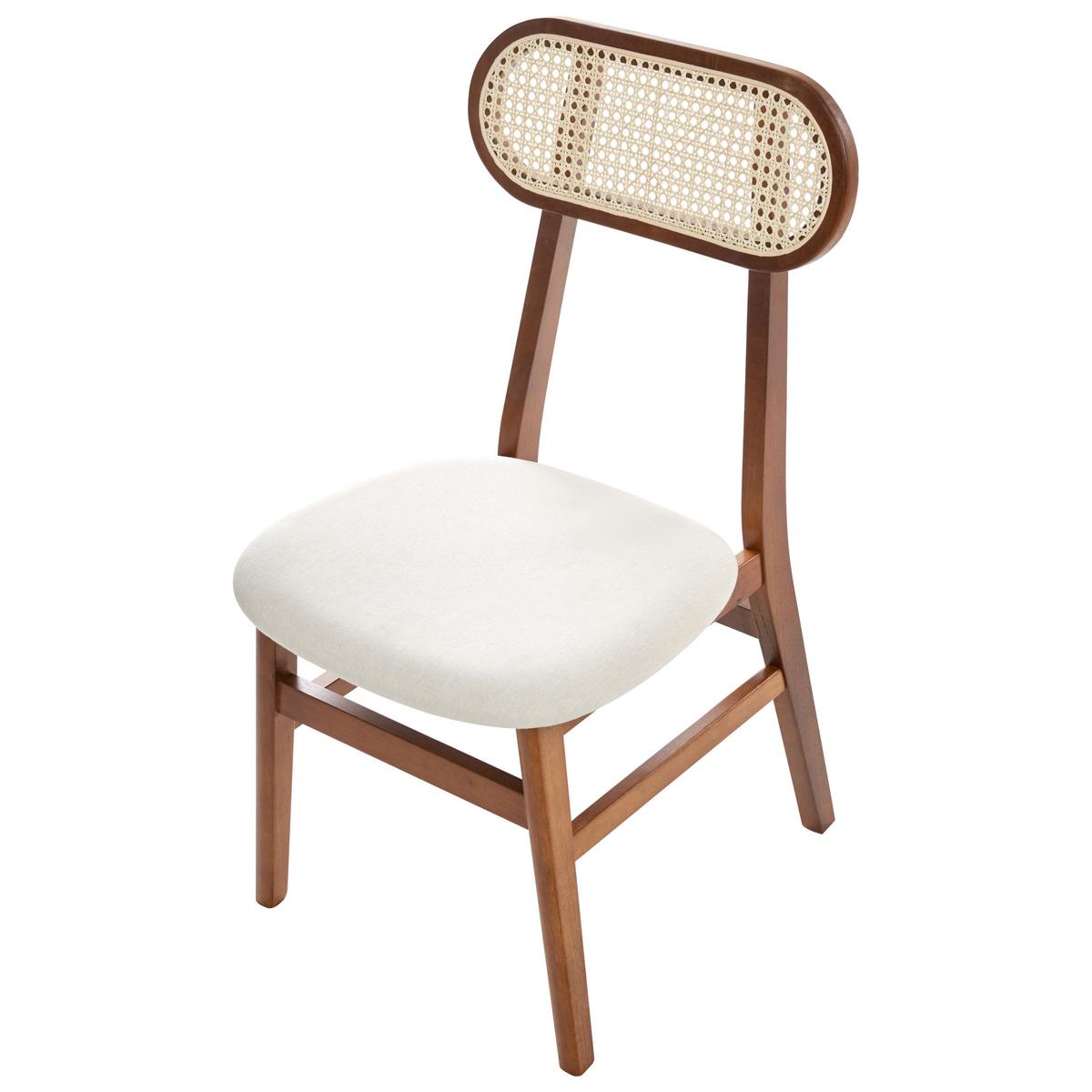 ESSZIMMERSTUHL 2er-Set Holz Braun/Hellbeige Fallon - Beige, Holz (47/90/50cm) - Beliani