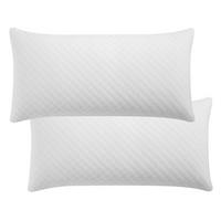 KOPFKISSEN 80x40 cm (2er-Set) - Weiß, Textil (40/80cm) - Juskys