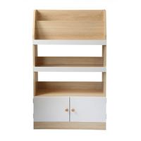AUFBEWAHRUNGSREGAL mit 2 Türen für Kinder 106/25,5/62,8 cm - Apfelbaumfarben, Holzwerkstoff (25.5/106/62.8cm) - Calicosy