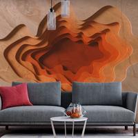 SELBSTKLEBENDE FOTOTAPETE 98/70 cm - Beige/Orange, Kunststoff/Textil (98/1cm) - KUNSTLOFT
