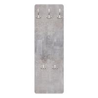 WANDGARDEROBE - Rustikales Betonmuster Grau 34/105 cm - Pastellblau, Holzwerkstoff (34/105/1.6cm) - Bilderwelten
