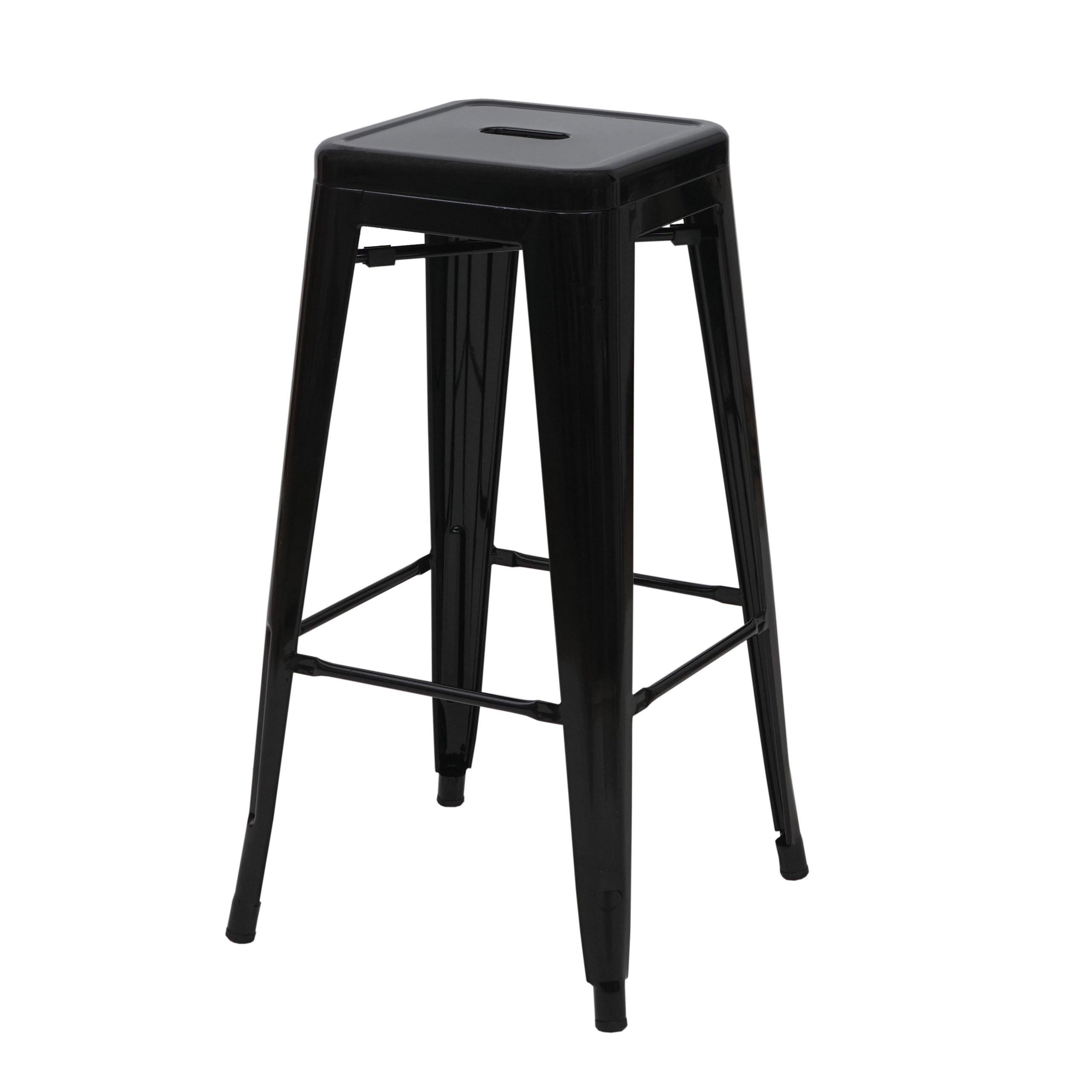 BARHOCKER METALL Grau - Grau, Metall (43/77/43cm) - MCW