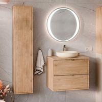 BADMÖBEL 60cm Elias 2er-Set Holz - Braun, Holzwerkstoff (60/52.2/46cm) - Petits-meubles