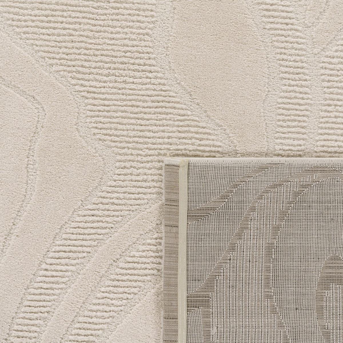 KURZFLORTEPPICH, einfarbig, aus Polypropylen, Florhöhe 14 mm, Creme, 80 x 150 cm - Beige, Textil (150/80cm) - KADIMA DESIGN