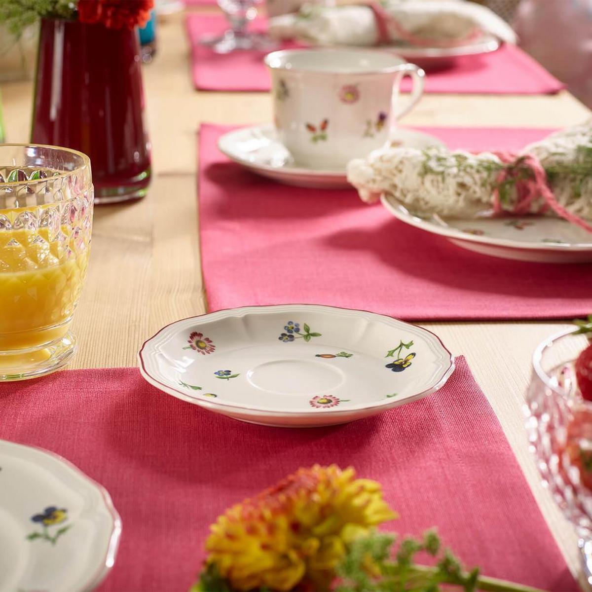 KAFFEEUNTERTASSEN Petite Fleur weiß ø 14,5 cm 6er Set - Weiß, Keramik (14.5cm) - Villeroy & Boch