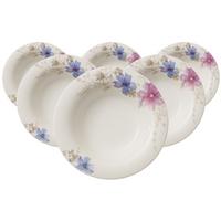 SUPPENTELLER Mariefleur Gris Basic bunt ø 23,1 cm 6er Set - Multicolor, Keramik (23.1cm) - Villeroy & Boch