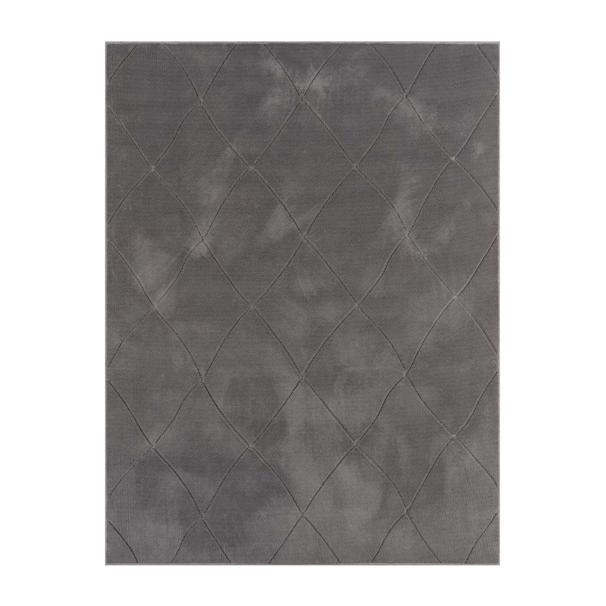 FLACHWEBETEPPICH Skandinavisch Anthrazit 60 x 100 cm - Schieferfarben, Kunststoff (60/100cm) - TT Home