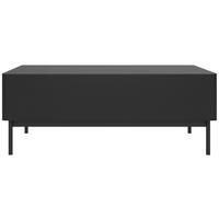 COUCHTISCH Olio schwarz 100/53 cm - Schwarz, Holzwerkstoff/Metall (53.2/100/40.2cm) - Selsey