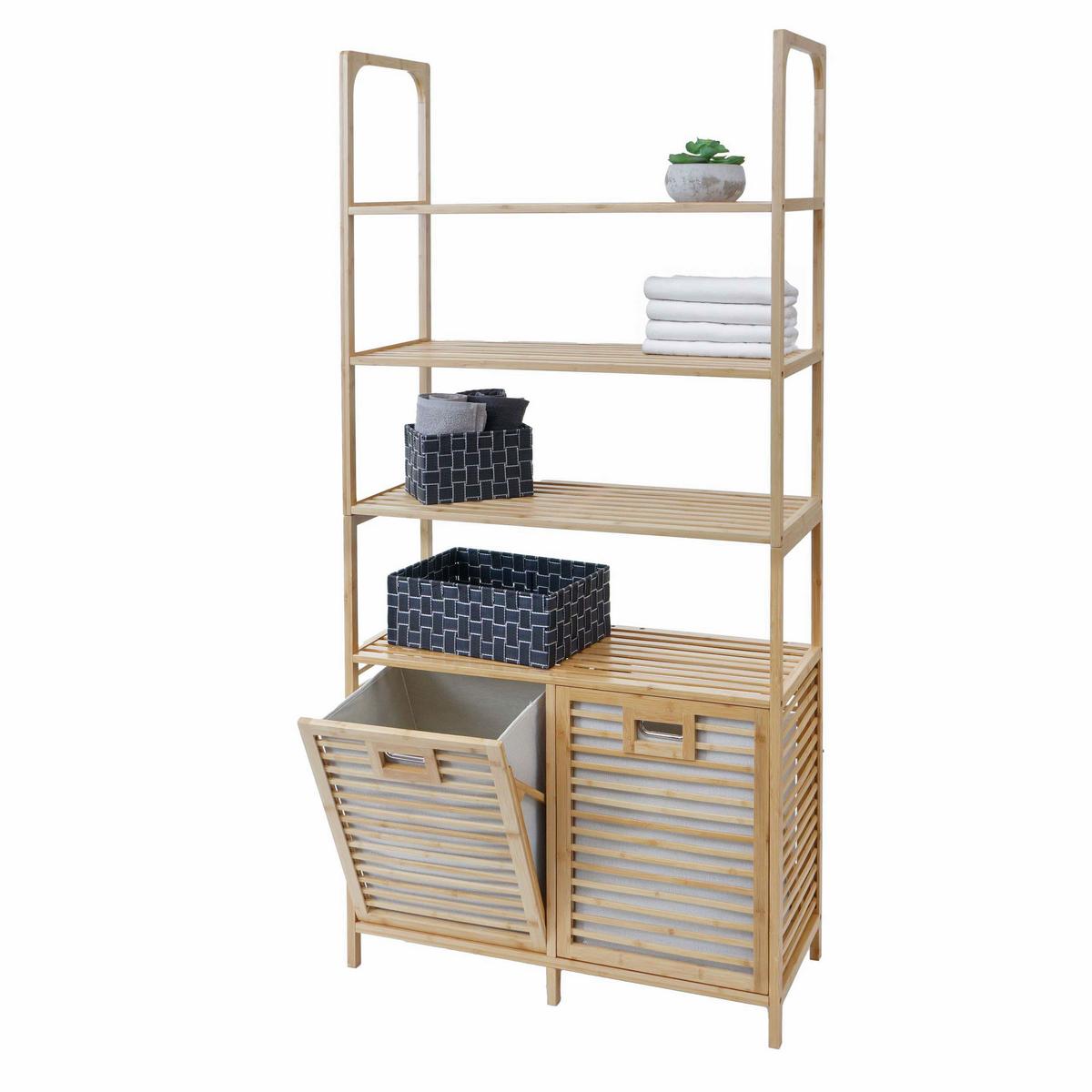 BADEZIMMERSCHRANK Braun - Braun, Holz (81/168/33cm) - MCW