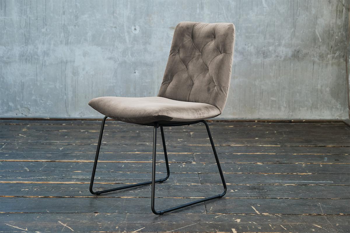 STUHL NEW CHARME Grau Velvet (1er-Set) - Hellgrau/Grau, Textil (52/87/66cm) - KAWOLA