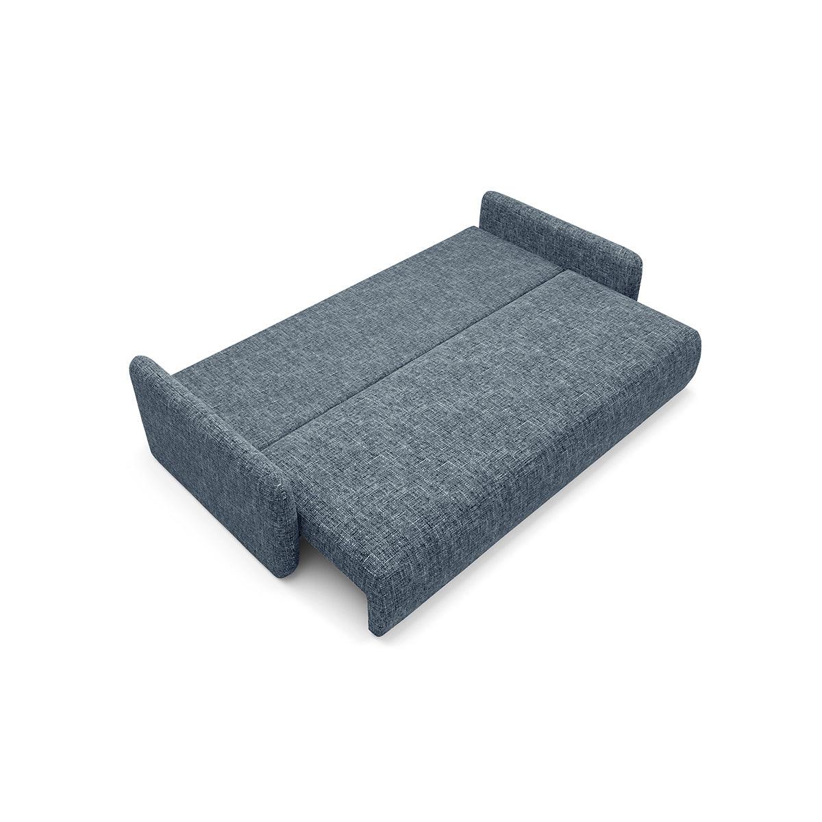 SOFA Lazarus 3 Sitzplätze Blau - Blau, Holz (217/86/102cm) - Petits-meubles