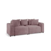 SOFA Megan 2-sitzer In Poso - Altrosa, Holzwerkstoff/Textil (236/75/98cm) - Fun Möbel