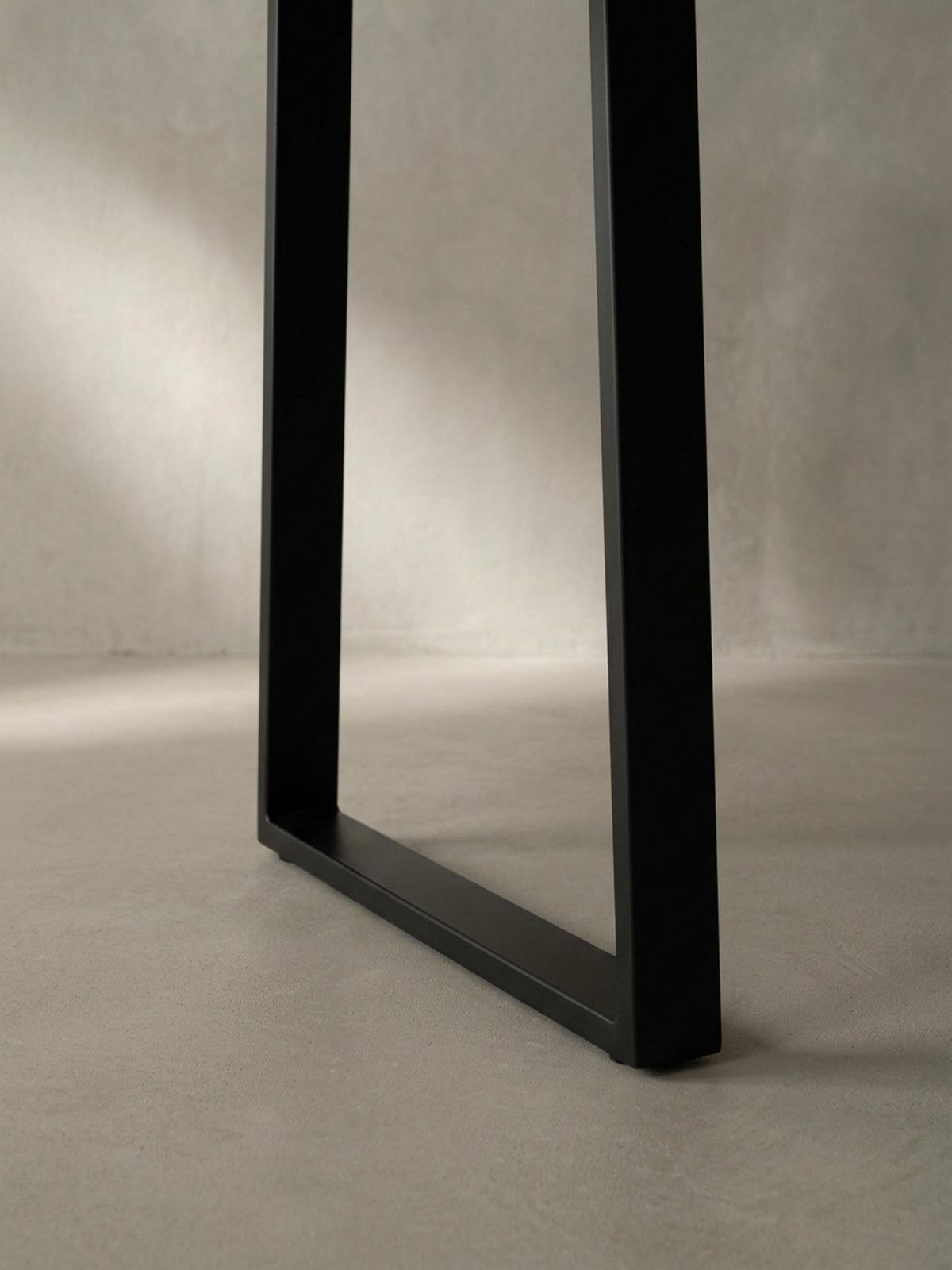 SCHREIBTISCH Massivholz Baumkante Handgefertigt Akazie TARN, Goldbraun-Schwarz 160x80x76 cm - Schwarz/Braun, Holz/Metall (80/160/76cm) - KADIMA DESIGN