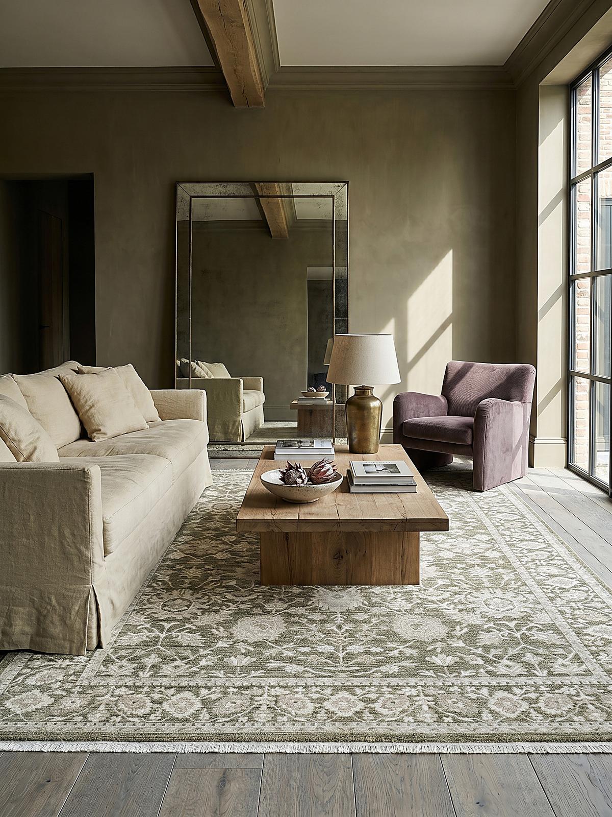 KURZFLORTEPPICH Orientalisch SCRIVIA Polypropylen Grün 200 x 290 cm - Grün, Textil (200/290cm) - KADIMA DESIGN