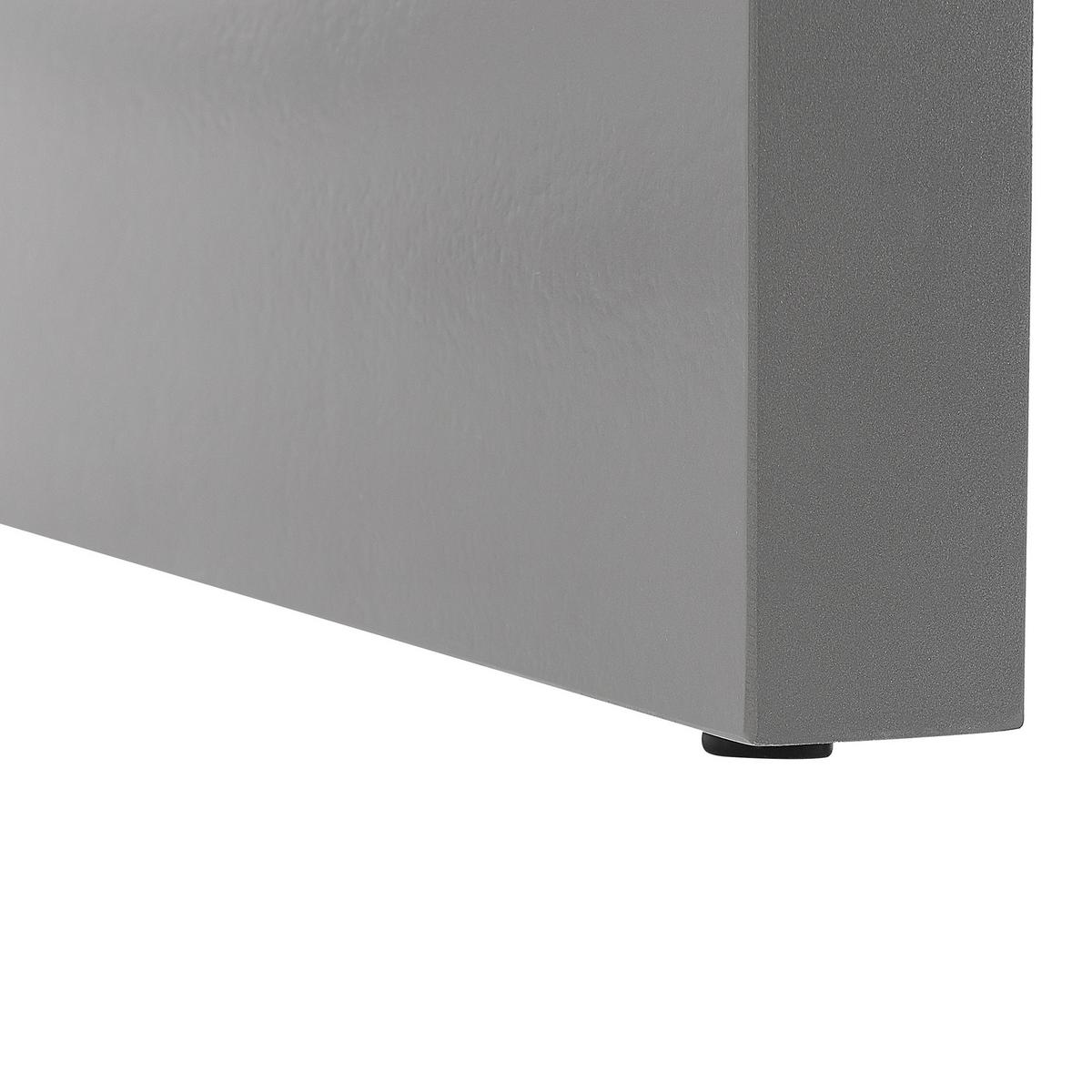 GARTENMÖBEL SET 6-Sitzer Beton grau U-Form Taranto - Grau, Stein - Beliani