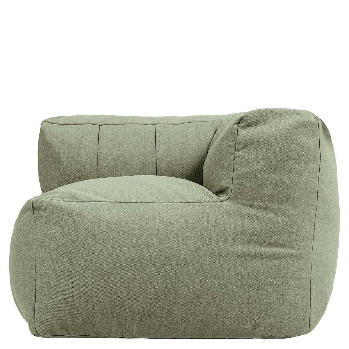 SITZSACK-SOFA Ecksessel - Grün, Textil (100/68/100cm) - icon