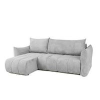 ECKSOFA Ontario Xs Mit Schlaffunktion - Hellgrau, Holzwerkstoff/Textil (154/226cm) - Fun Möbel