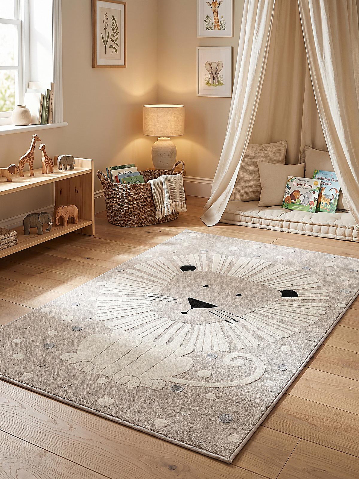KINDERTEPPICH Kurzflor VELT Polypropylen Beige 120 x 170 cm - Beige, Textil (120/170cm) - KADIMA DESIGN