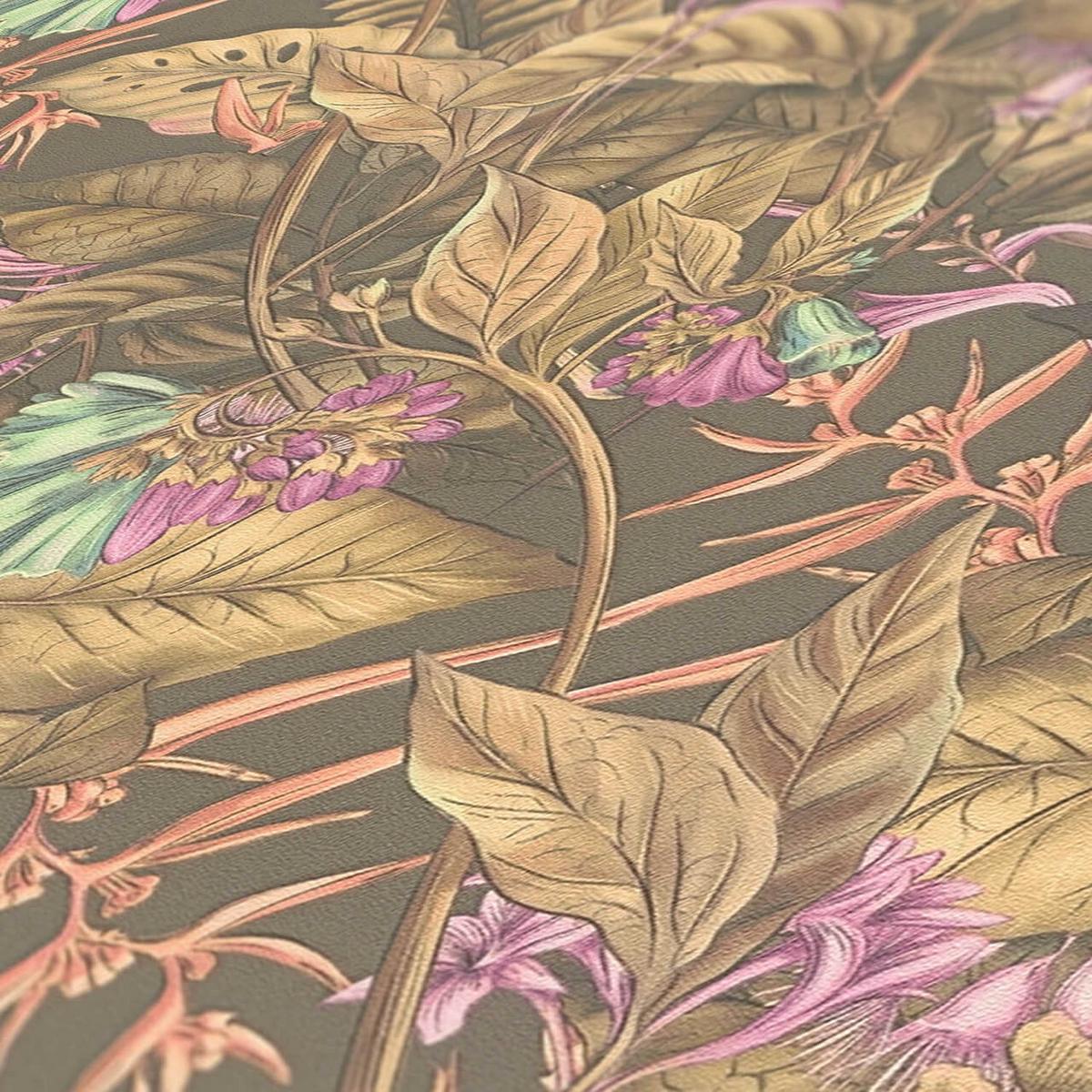VLIESTAPETE Bunt 53/1005 cm - Grau, Textil (53/1cm) - KUNSTLOFT