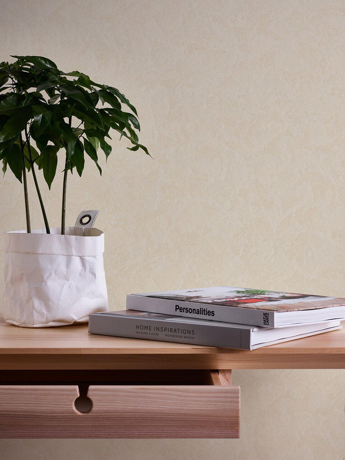 VLIESTAPETE Beige 53/1005 cm - Beige, Textil (53/1cm) - KUNSTLOFT