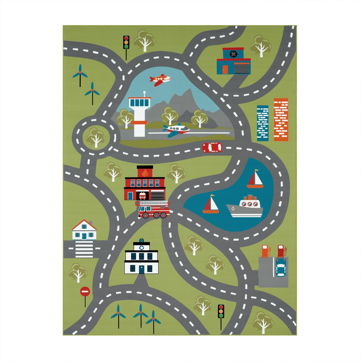KINDERTEPPICH Grün 100 x 200 cm - Grün, Kunststoff (100/200cm) - TT Home