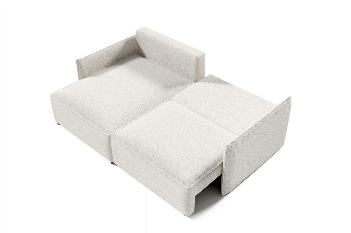 ECKSOFA Minea Mit Schlaffunktion - Beige, Holzwerkstoff/Textil (221/153cm) - Fun Möbel