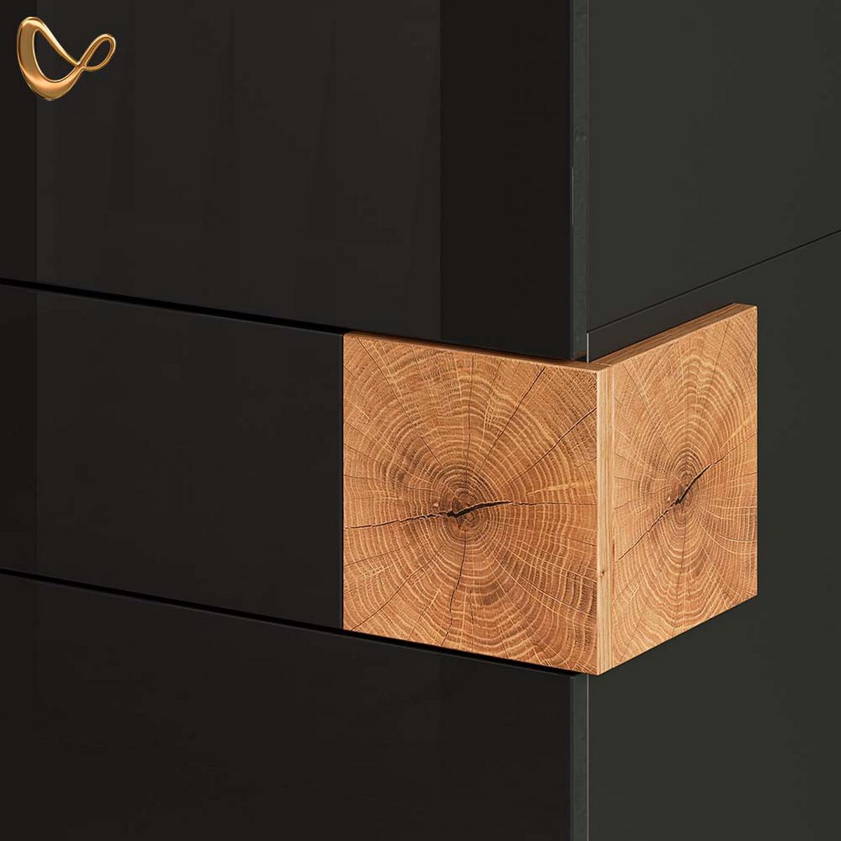 BADMÖBEL-SET Tanaro Anthrazit 3 Teile, mit Hochschrank - Anthrazit, Holzwerkstoff (73/64/37cm) - Livinity®