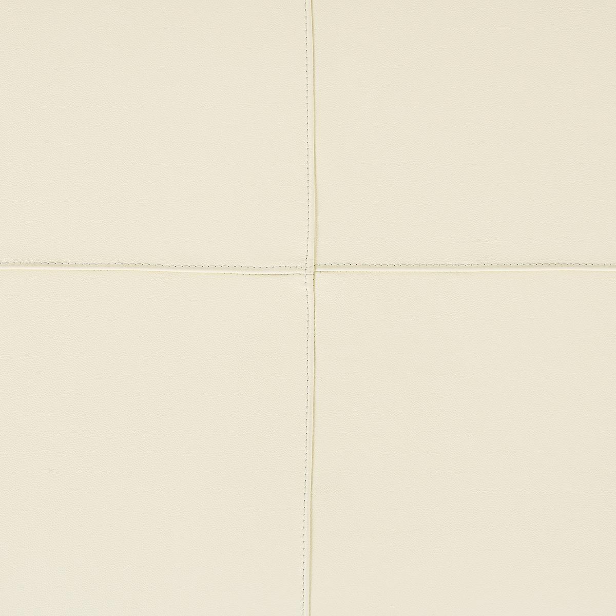 OTTOMANE Oslo 71/95/46 cm - Beige, Leder (95/46/71cm) - Beliani